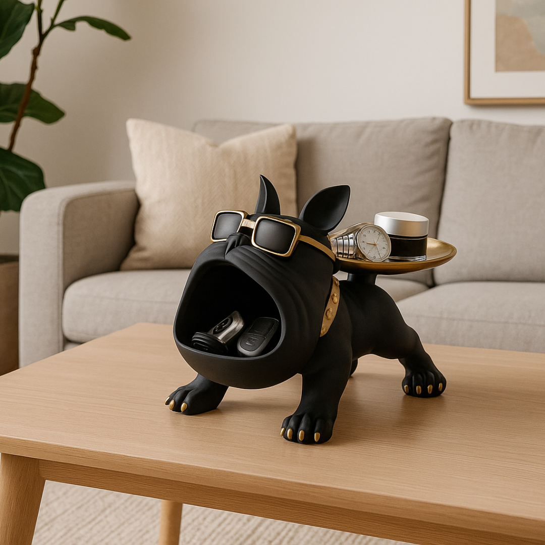 French Bulldog Support Sculpture - Cool and Functional Design