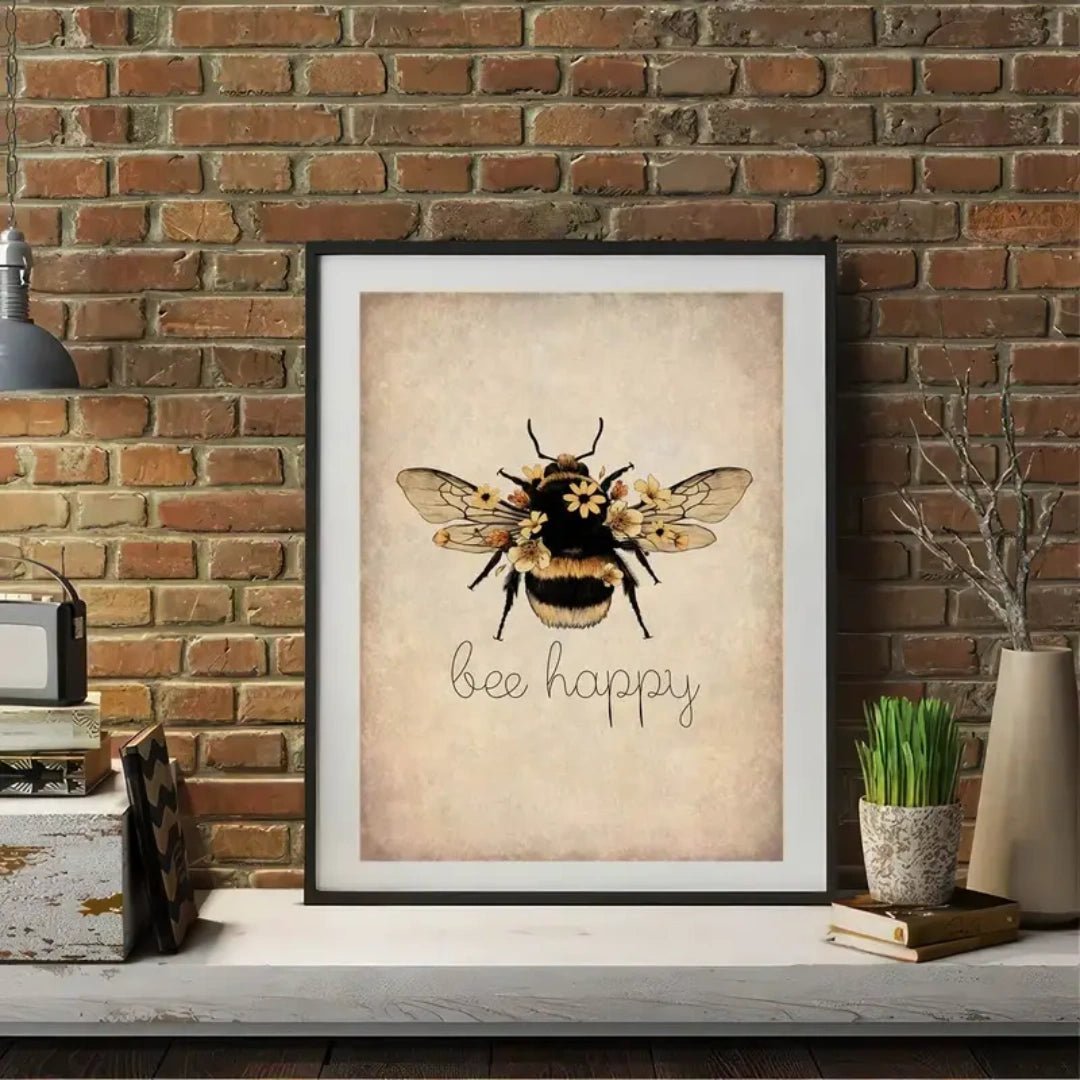 Abeille Jolie™ – Affiche Positive Bee Happy - Inoville