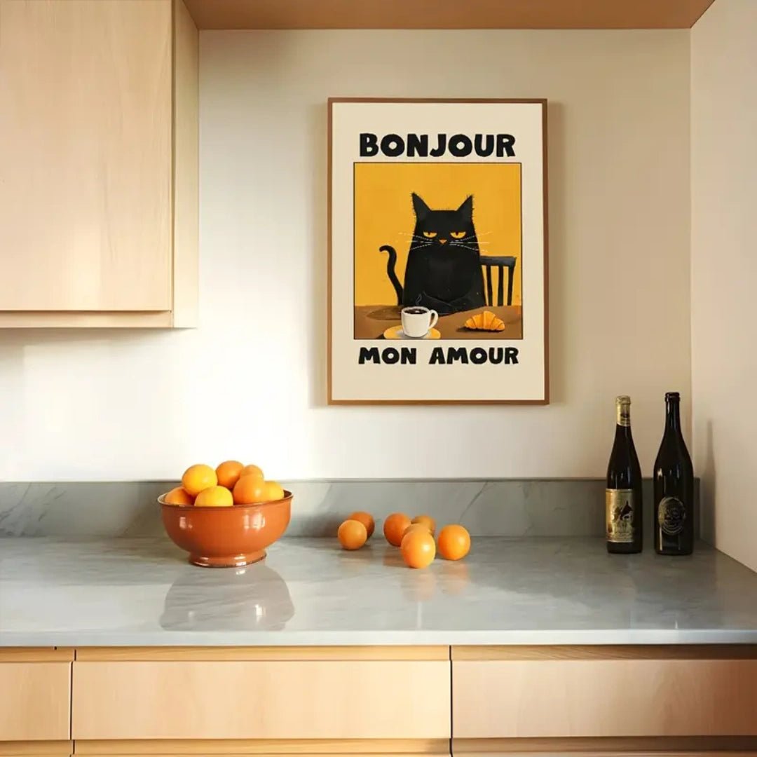 Chat Matinal™ – Affiche Bonjour Mon Amour - Inoville