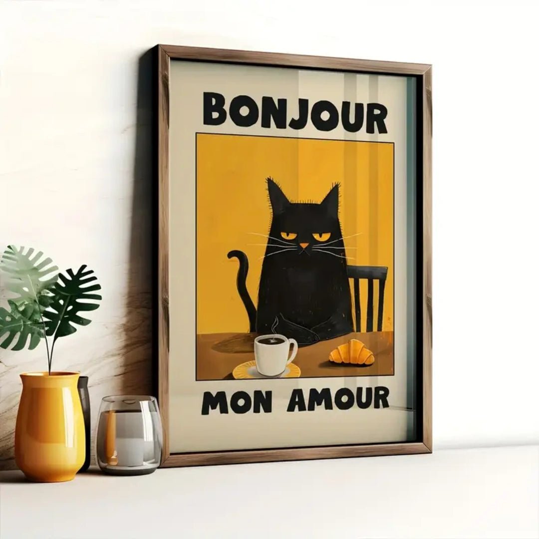 Chat Matinal™ – Affiche Bonjour Mon Amour - Inoville