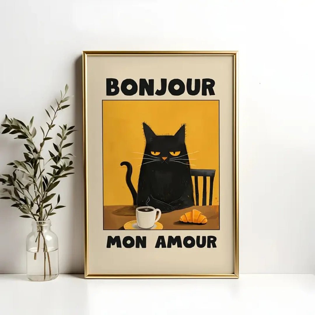 Chat Matinal™ – Affiche Bonjour Mon Amour - Inoville