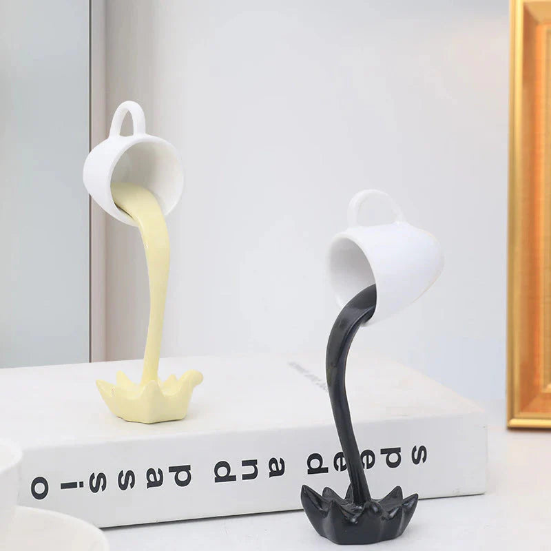 Escultura Spilled Coffee 3D Conceito