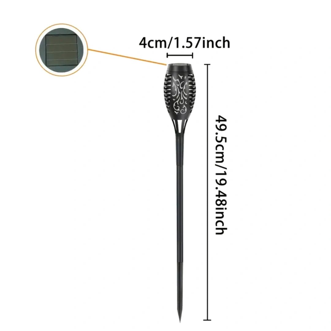 FlamSol™ – Flickering Flame Solar Torches (Automatic Lighting) - Inoville