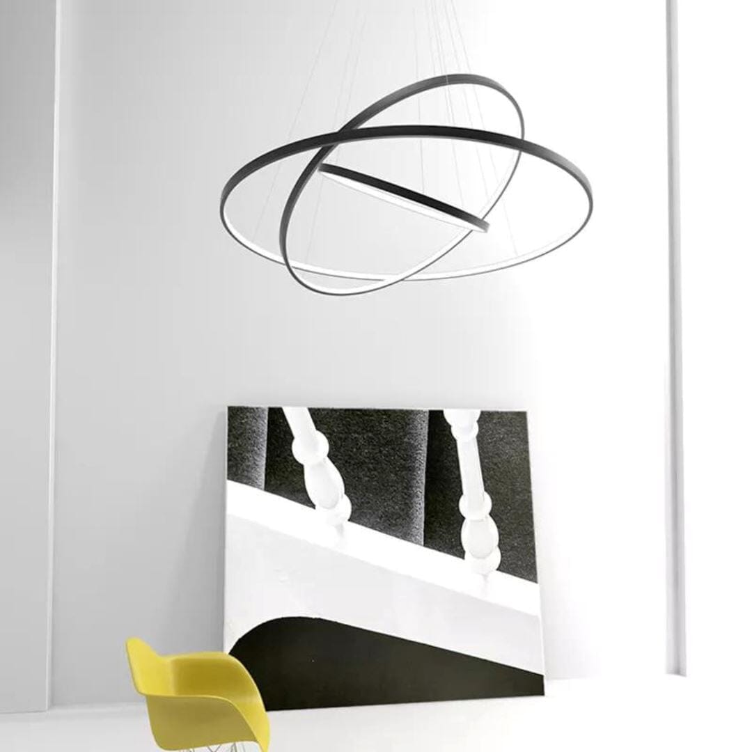 Lustre Pendente Circular Triplo em Led para Sala Jantar (60cm) Pendente - 0005 projeto-150
