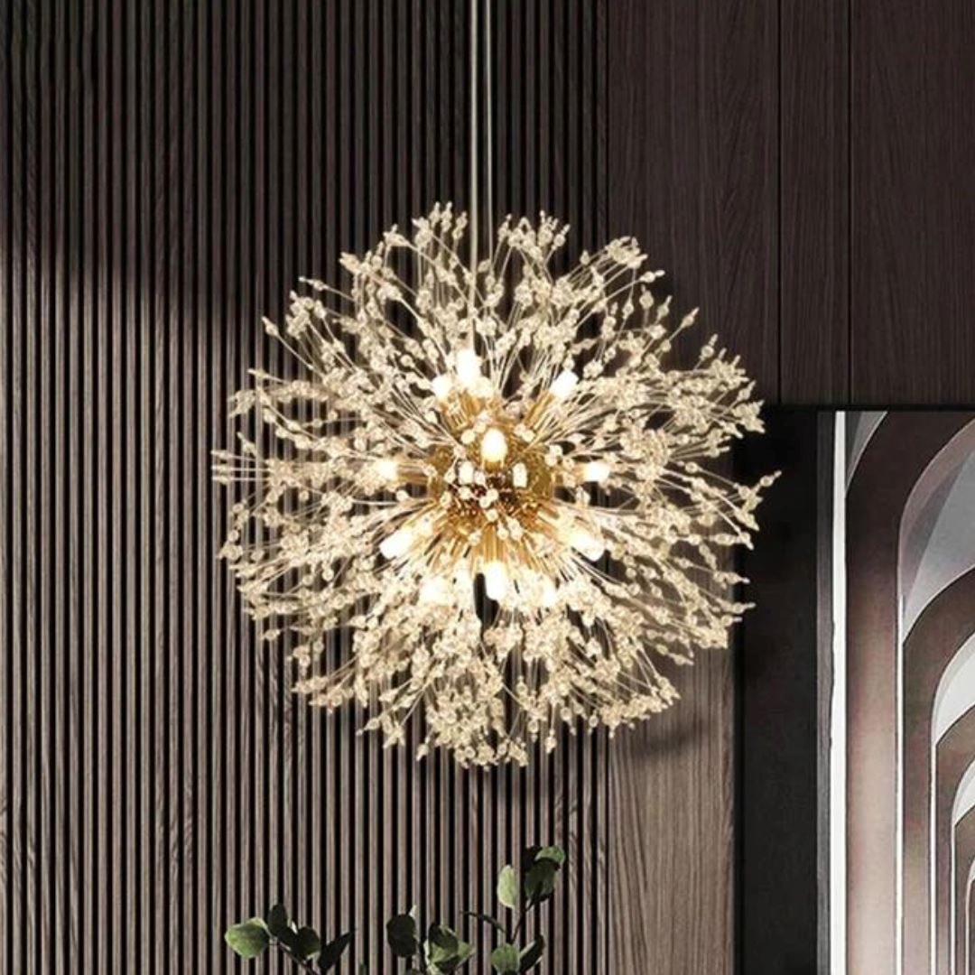 Lustre Pendente Dente de Leão em Led Conceito
