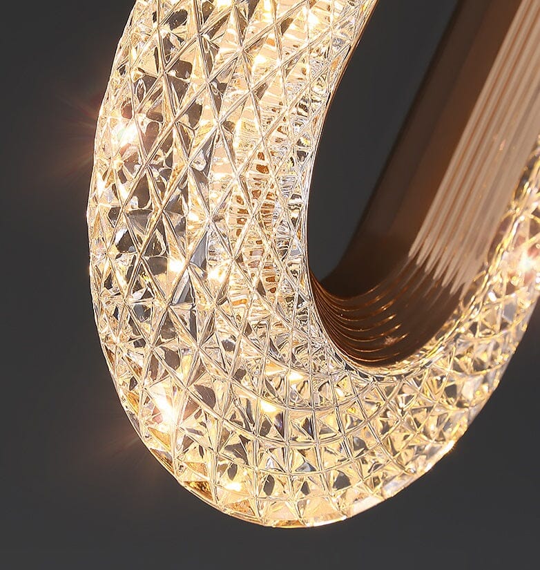 Lustre Suspendu de Luxe Ovale en Cristal - Inoville