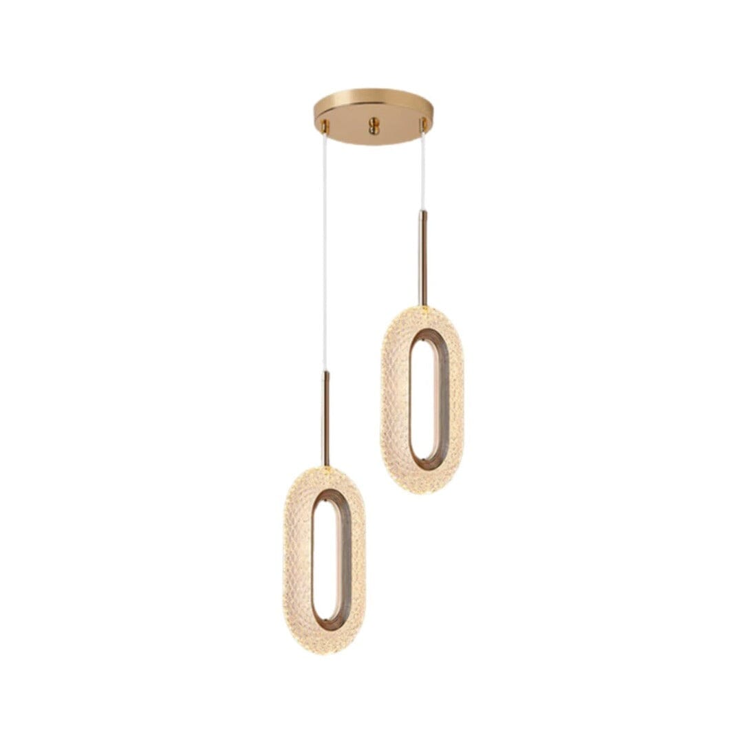 Lustre Suspendu de Luxe Ovale en Cristal - Inoville