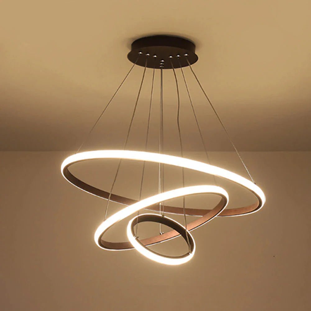 Suspension LED Triple Cercle - Idéale pour Salle à Manger - Inoville