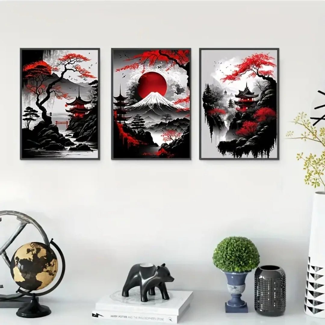 Zen Rouge™ – Triptyque Japonais Esprit du Mont - Inoville