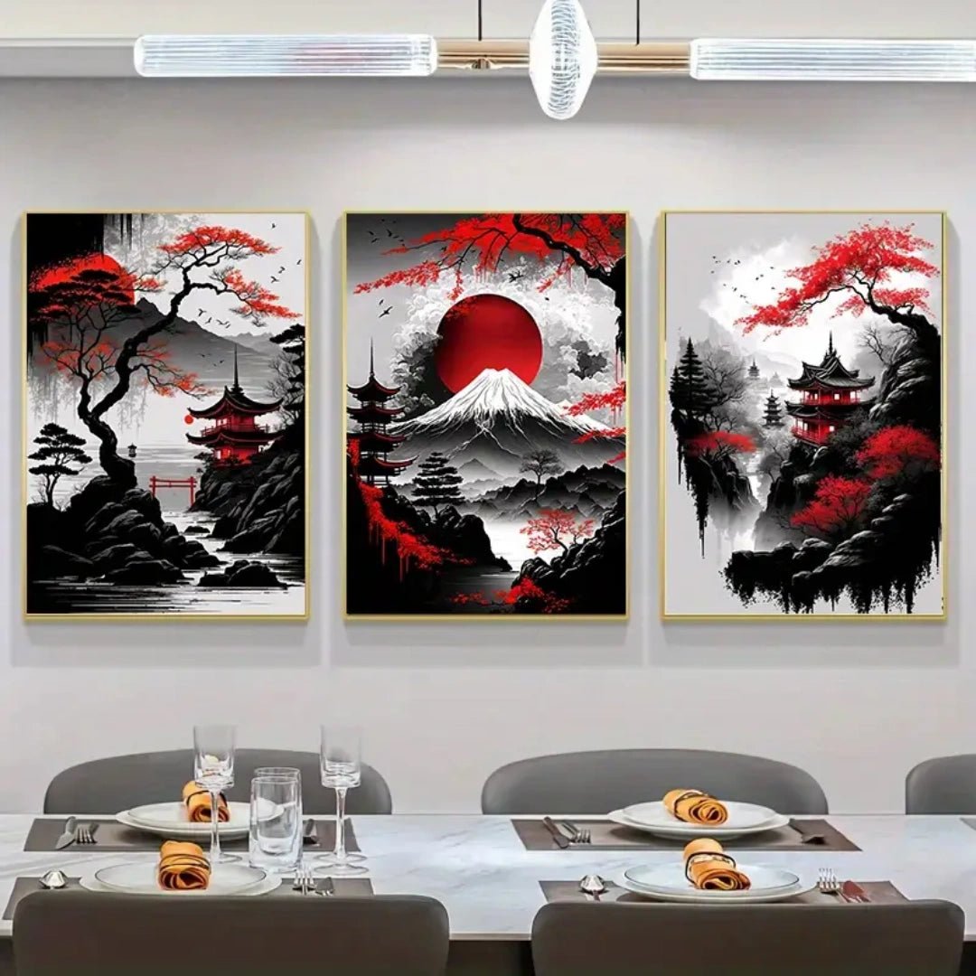Zen Rouge™ – Triptyque Japonais Esprit du Mont - Inoville