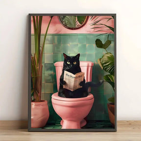 Chat Constipé™ – Affiche Humour Pause Royale - Inoville