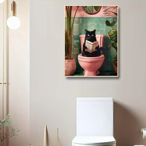 Chat Constipé™ – Affiche Humour Pause Royale - Inoville
