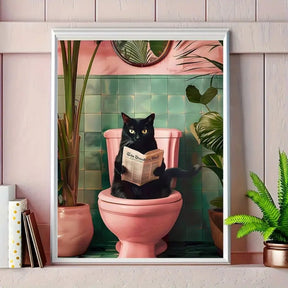 Chat Constipé™ – Affiche Humour Pause Royale - Inoville