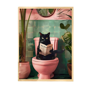 Chat Constipé™ – Affiche Humour Pause Royale - Inoville