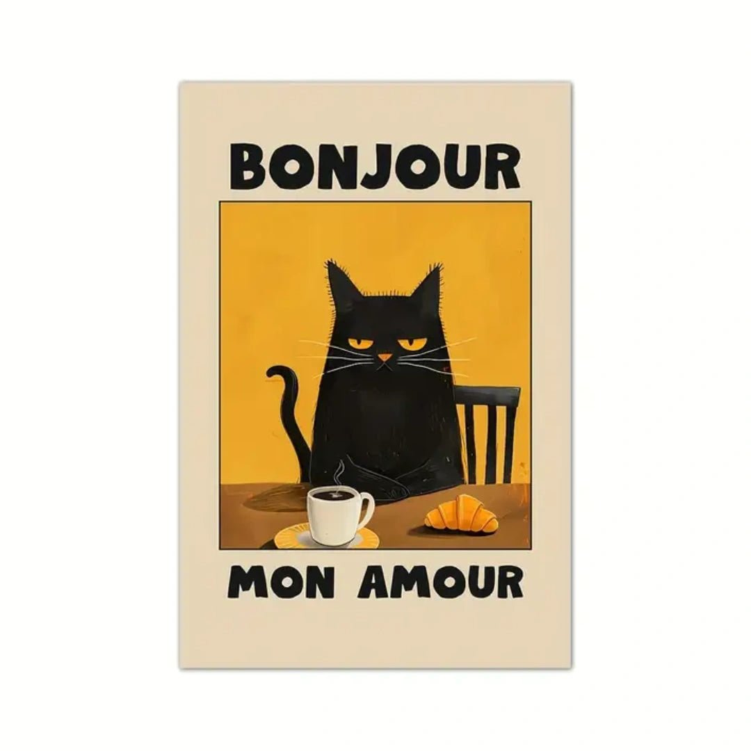 Chat Matinal™ – Affiche Bonjour Mon Amour - Inoville