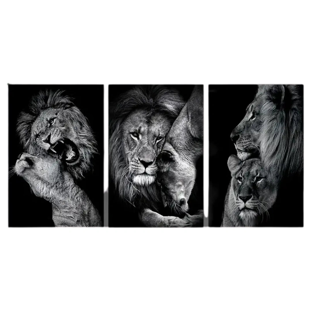 Dynastie Sauvage™ – Triptyque Lions du Crépuscule - Inoville