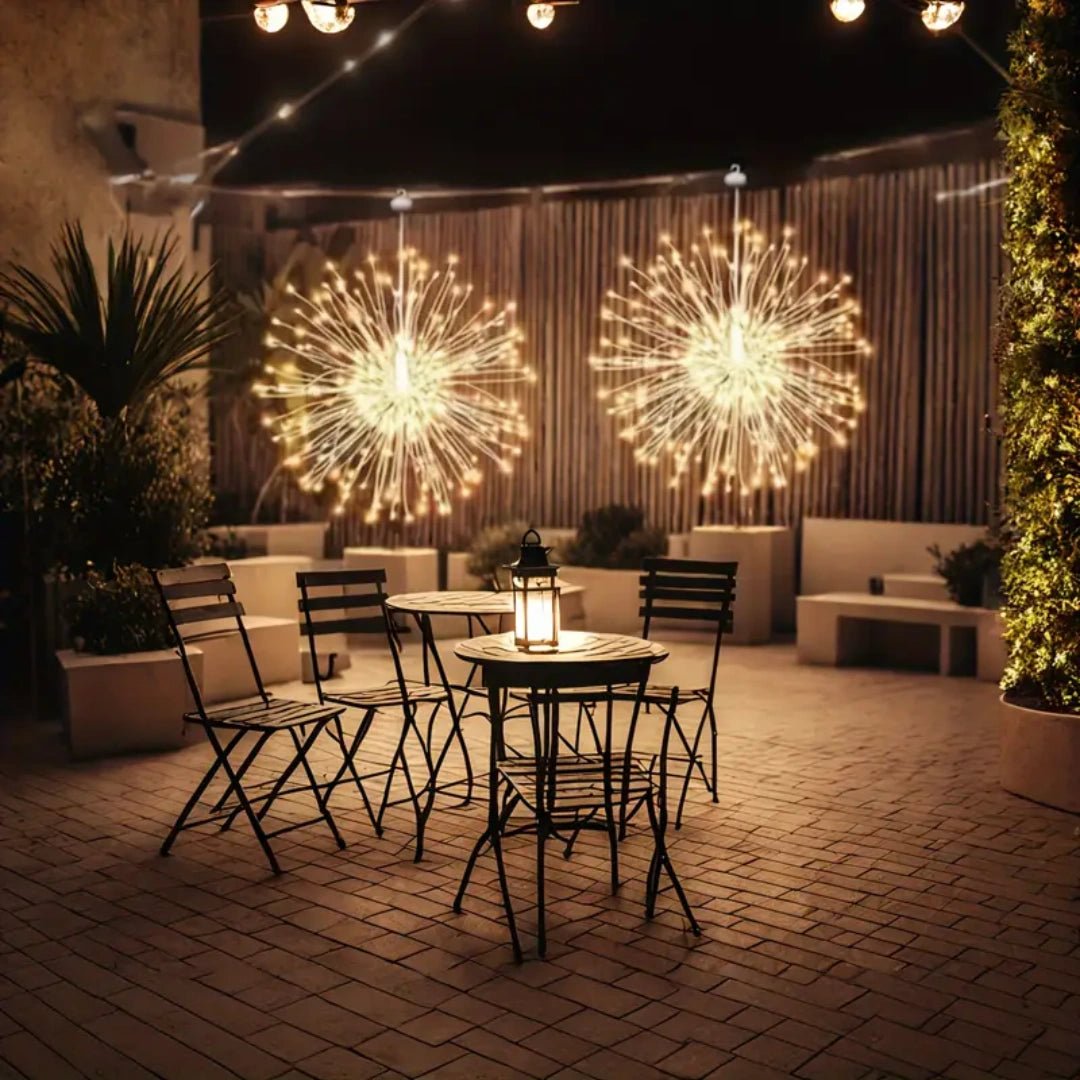 Éclats Célestes™ – Hanging Solar Firework String Lights - Inoville