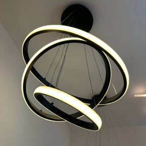Suspension LED Triple Cercle - Idéale pour Salle à Manger - Inoville