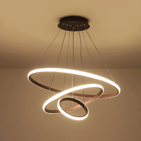 Suspension LED Triple Cercle - Idéale pour Salle à Manger - Inoville