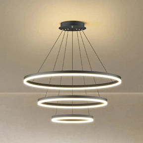 Suspension LED Triple Cercle - Idéale pour Salle à Manger - Inoville