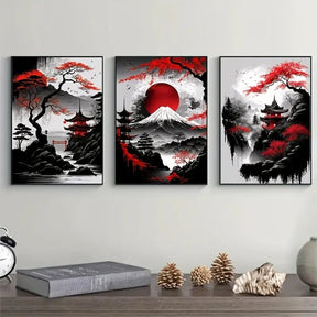 Zen Rouge™ – Triptyque Japonais Esprit du Mont - Inoville