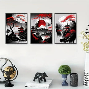 Zen Rouge™ – Triptyque Japonais Esprit du Mont - Inoville