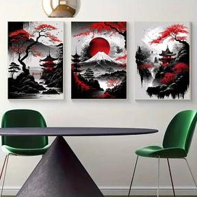 Zen Rouge™ – Triptyque Japonais Esprit du Mont - Inoville