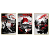 Zen Rouge™ – Triptyque Japonais Esprit du Mont - Inoville